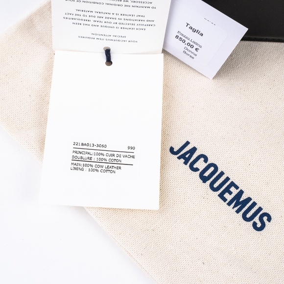 JACQUEMUS The long Bambino LES CLASSIQUES Women Black New Authentic $1190 - Picture 14 of 14